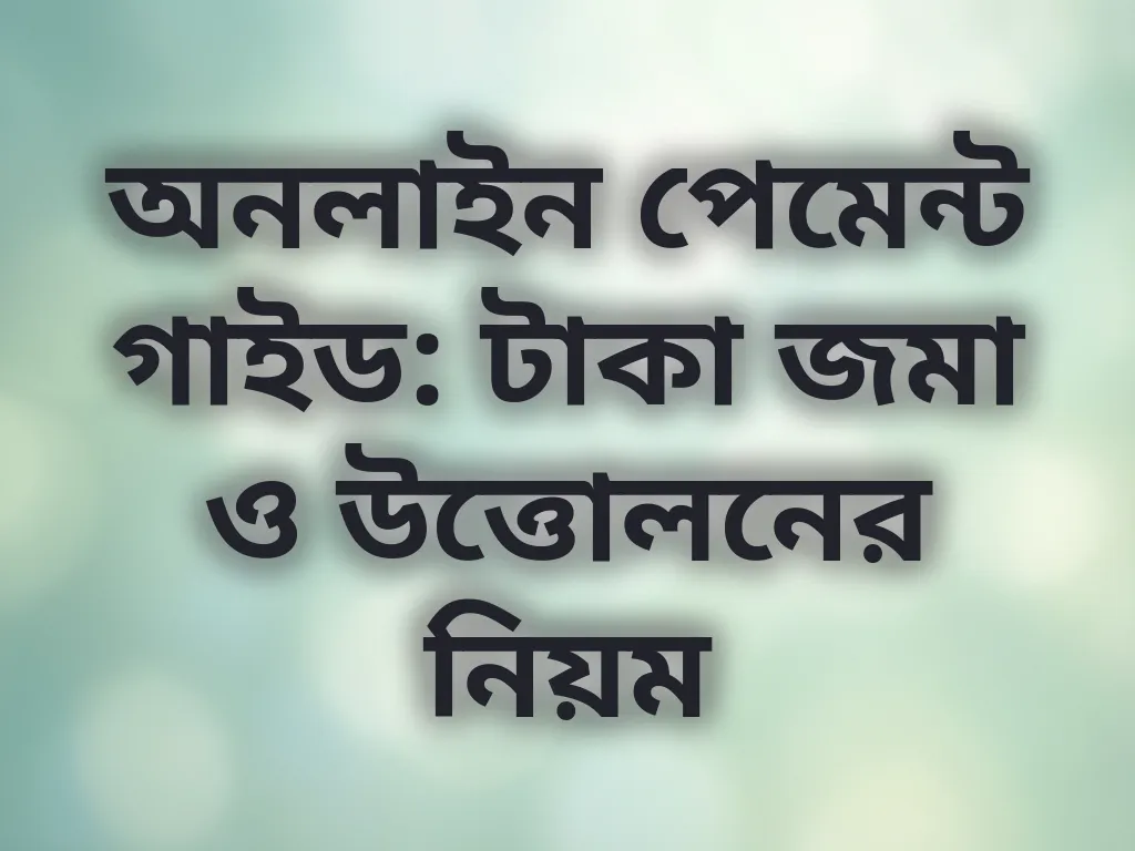 পেমেন্ট গাইড